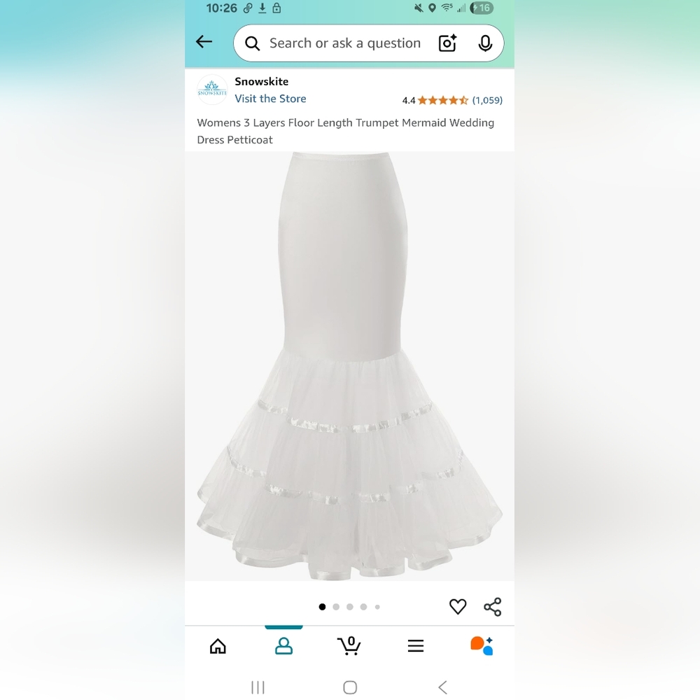 Women's White Wedding Trumpet Skirt Slip